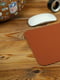 Шкіряний килимок для мишки коньячного кольору | 6798717 | фото 2