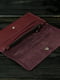 Шкіряний гаманець "Флай" бордового кольору | 6798901 | фото 2