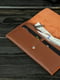 Шкіряний гаманець "Флай" кольору віскі | 6798905 | фото 3