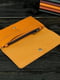 Шкіряний гаманець "Флай" кольору бурштин | 6798909 | фото 2