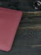 Шкіряний бордовий чохол для MacBook | 6798981 | фото 4