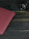 Шкіряний бордовий чохол для MacBook | 6798992 | фото 3