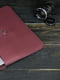 Шкіряний бордовий чохол для MacBook | 6799002 | фото 2