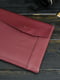 Кожаный бордовый чехол для MacBook | 6799044 | фото 2