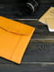 Шкіряний чохол янтарного кольору для MacBook | 6799045 | фото 3
