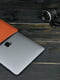 Шкіряний коричневий чохол для MacBook | 6799053