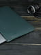 Шкіряний зелений чохол для MacBook | 6799069 | фото 3