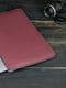 Шкіряний бордовий чохол для MacBook | 6799086 | фото 3