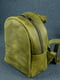 Рюкзак з натуральної шкіри "Колібрі" оливкового кольору | 6799121 | фото 2