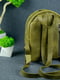 Рюкзак з натуральної шкіри "Колібрі" оливкового кольору | 6799121 | фото 4