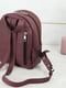 Рюкзак з натуральної шкіри "Колібрі" кольору бордо | 6799130 | фото 4