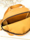 Рюкзак з натуральної шкіри "Колібрі" бурштинового кольору | 6799137 | фото 6
