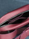 Шкіряна сумка "Віола" бордового кольору | 6799240 | фото 6