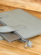 Шкіряний сірий чохол для MacBook | 6799363 | фото 2