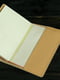 Шкіряна обкладинка для блокноту А5 бежевого кольору | 6800806 | фото 3