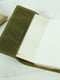 Шкіряна обкладинка для блокноту А5 оливкового кольору | 6800808 | фото 2
