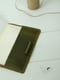 Шкіряна обкладинка для блокноту А5 оливкового кольору | 6800808 | фото 3