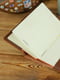 Шкіряна обкладинка для щоденника формату А5 кольору віскі | 6800831 | фото 3