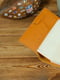 Шкіряна обкладинка для щоденника формату А5 кольору бурштин | 6800837 | фото 2
