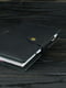 Шкіряна обкладинка для щоденника формату А5 чорна | 6800869 | фото 3