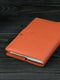 Шкіряна обкладинка для щоденника формату А5 кольору коньяк | 6800874 | фото 4