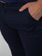 Темно-синие брюки прямого фасона | 6801286 | фото 5