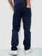 Темно-сині штани прямого фасону | 6801289 | фото 4