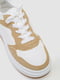 Кросівки біло-бежеві на щільній підошві | 6801357 | фото 3