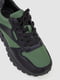 Кросівки зелено-чорні на щільній підошві | 6801373 | фото 3