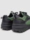 Кроссовки зелено-черные на плотной подошве | 6801373 | фото 4