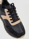 Кроссовки черно-бежевые на плотной подошве | 6801376 | фото 3