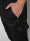 Трикотажные черные джоггеры-карго | 6801409 | фото 5