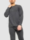 Комплект темно-сірої термобілизни: лонгслів та штани | 6801412 | фото 2