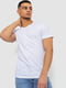Базова бавовняна футболка білого кольору | 6801417