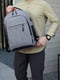 Міський сірий рюкзак з кабелем USB AF – AM | 6801507 | фото 4
