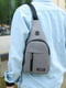 Сіра багатофункціональна сумка через плече  | 6801511 | фото 5