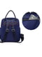 Міський синій рюкзак з накладною стьобаною кишенею | 6801518 | фото 5