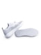 Перфорированные кожаные кроссовки белого цвета | 6801636 | фото 6