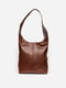 Шкіряна коричнева сумка-шопер | 6801719 | фото 2