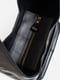 Шкіряна чорна сумка-шопер з кишенею | 6801723 | фото 4