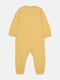 Хлопковый желтый человечек с застежкой по всей длине | 6774625 | фото 5