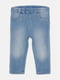 Светло-синие джинсы с потертостями | 6774628 | фото 5