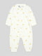 Белый пижамный человечек в принт-солнца | 6774643 | фото 4