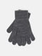 Сірі рукавички з м'якими манжетами | 6801805 | фото 2