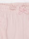 Хлопковые розовые шорты с резинками внизу | 6801838 | фото 3