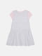 Сіро-рожева сукня-футболка з принтом | 6801946 | фото 2