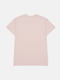 Хлопковая розовая футболка с принтом | 6801954 | фото 2