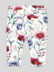 Белые брюки в крупный цветочный принт | 6801966 | фото 2