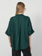 Темно-зелена блуза вільного крою | 6802027 | фото 3