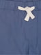 Бавовняні сині шорти з кишенями та закотами | 6802124 | фото 3